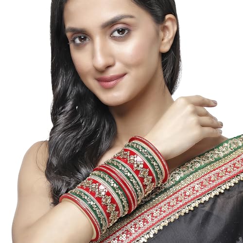 Gold-Plated Champagne Pearl Bangles Set
